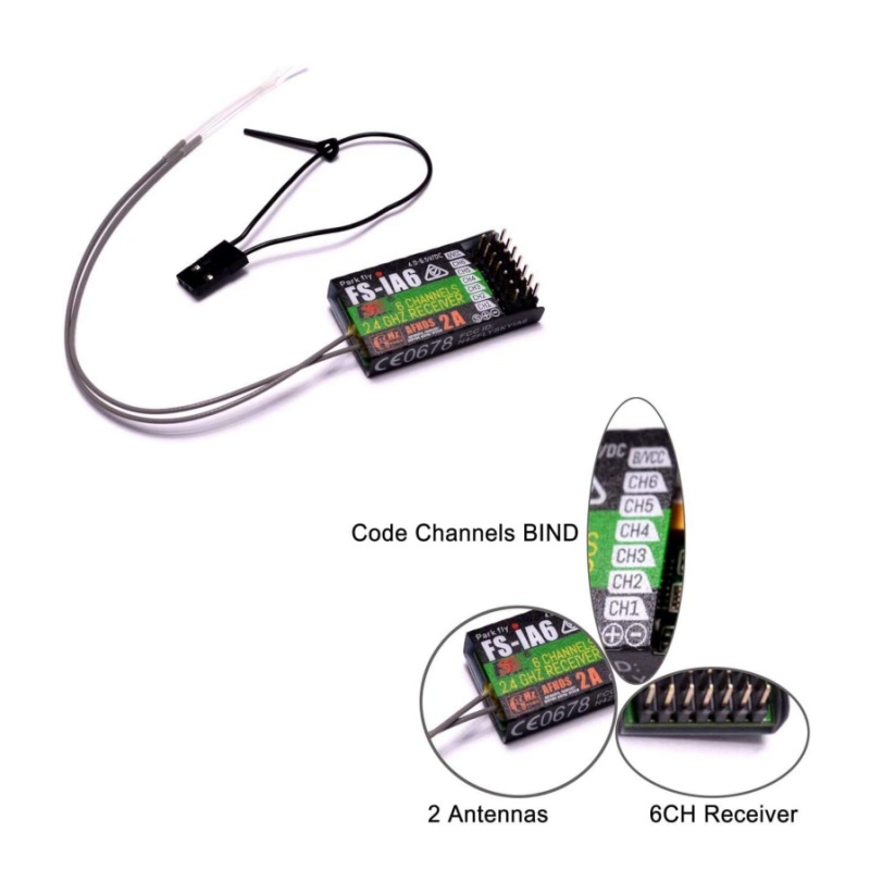 Flysky FS-IA6 Receiver 6CH Dua - Drone Antenna recensione e prezzo