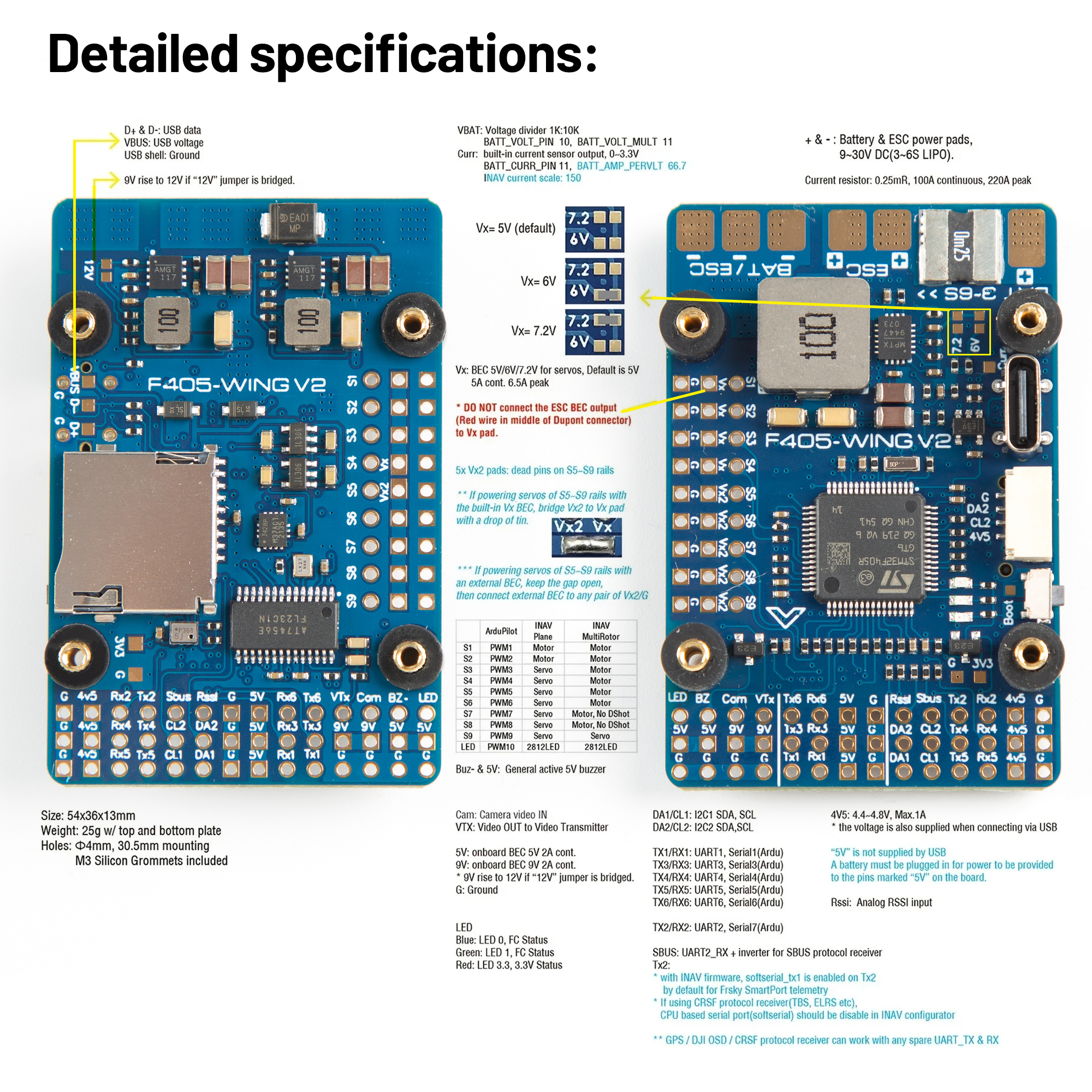 F405 WING V2 FC Flight Control - Drone Flight Controller recensione e prezzo