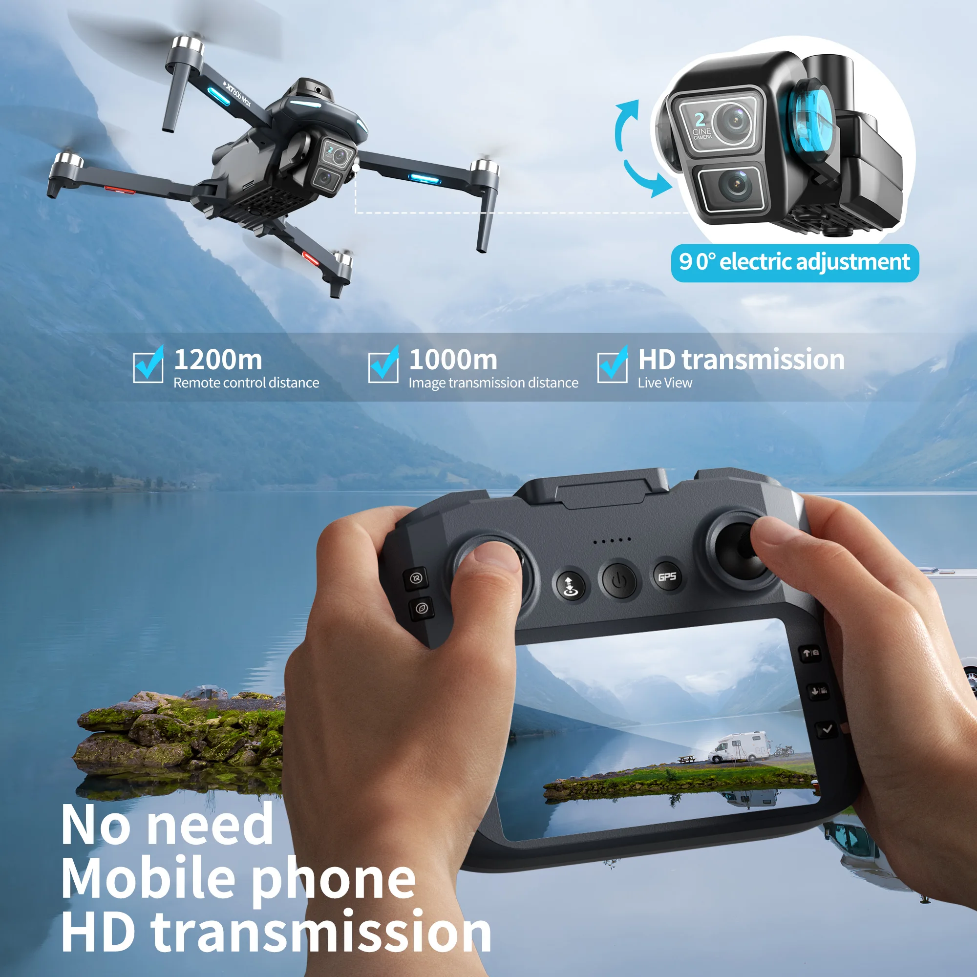 Lenovo XT606 Drone Professiona - Drone Gps Mount recensione e prezzo