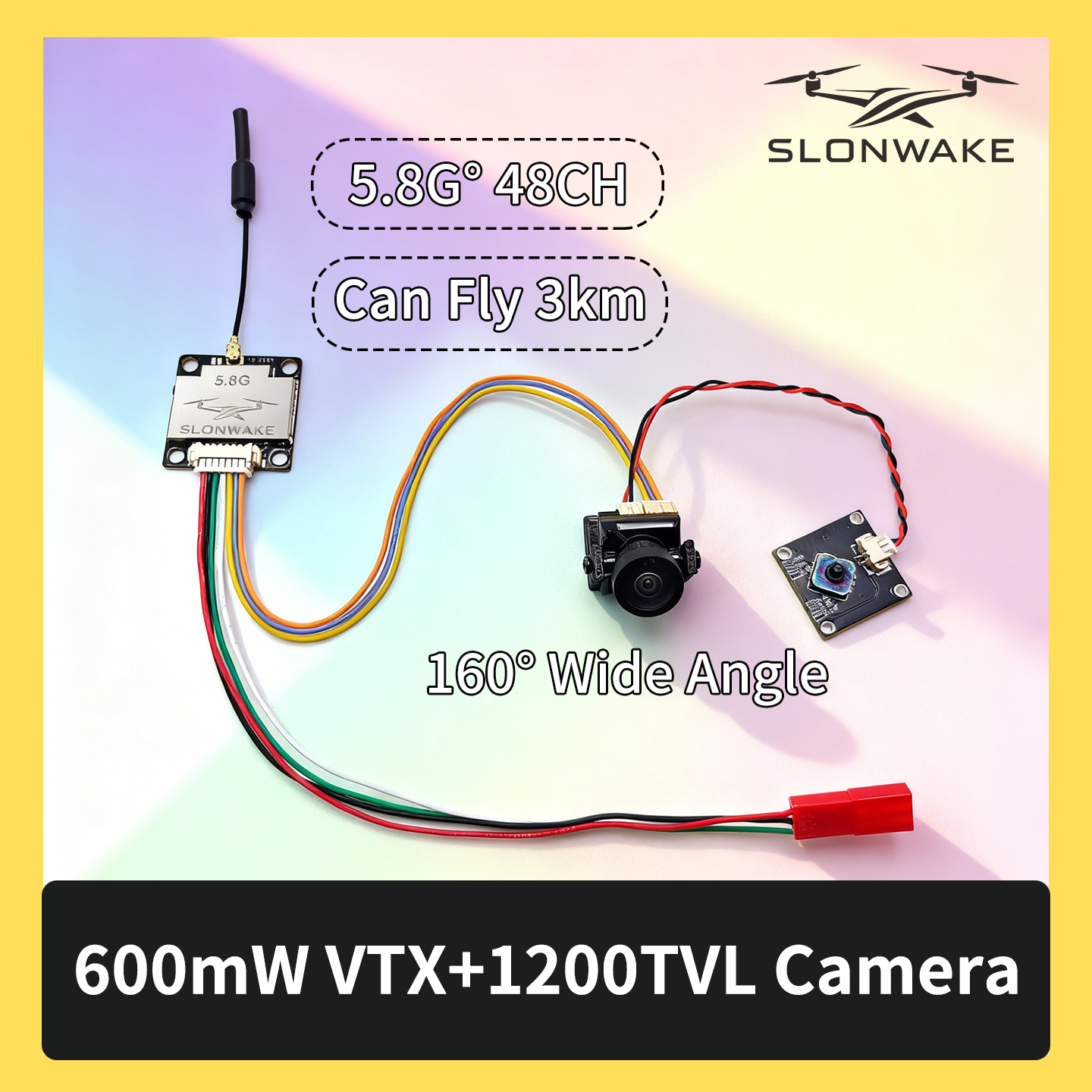SLONWAKE 5.8G 600mW 7-24V FPV  - Drone Frame recensione e prezzo