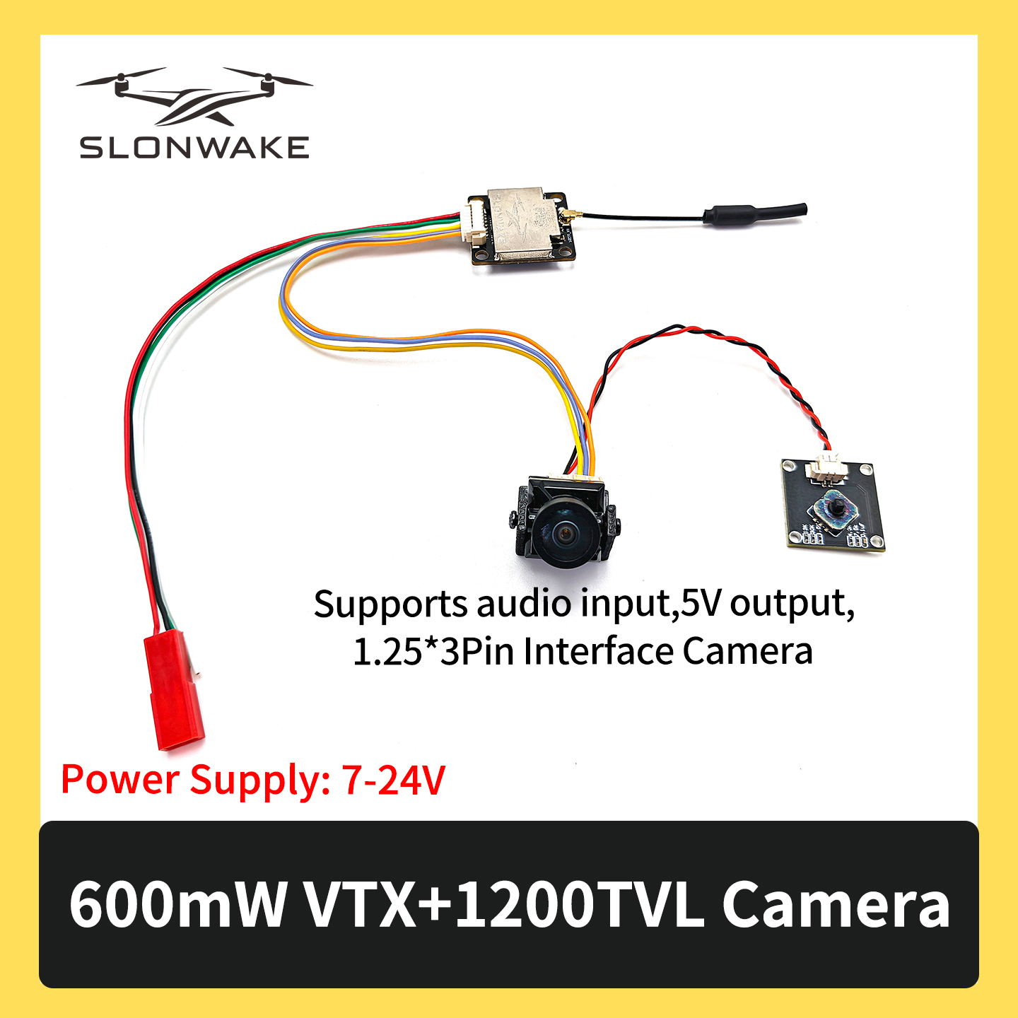 SLONWAKE 5.8G 600mW 7-24V FPV  - Drone Frame recensione e prezzo