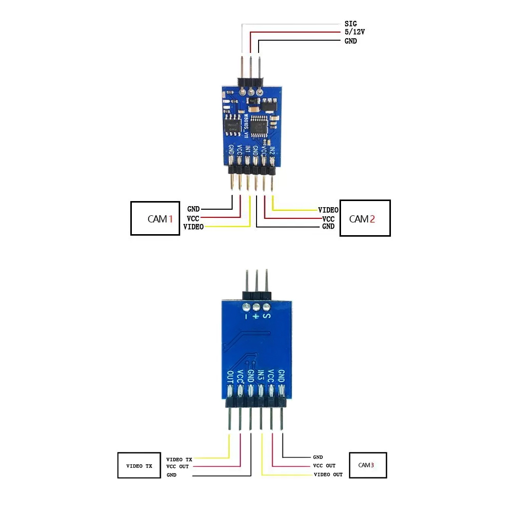 5.8G 3 Channel Video Switcher  - Drone Motor recensione e prezzo