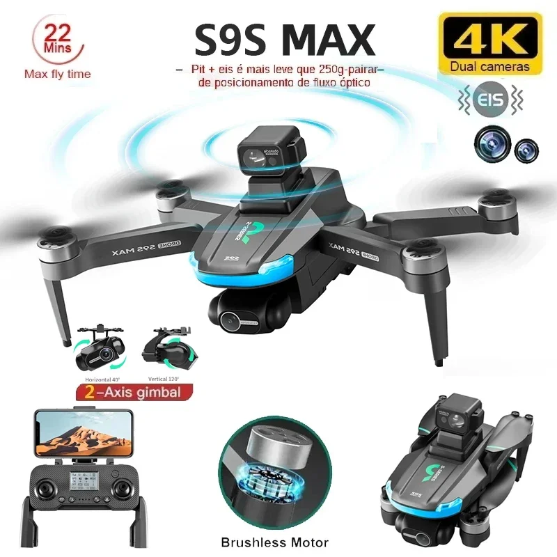 NEW S9S MAX MINI Drone 4K 2-Ax - Drone Gimbal recensione e prezzo