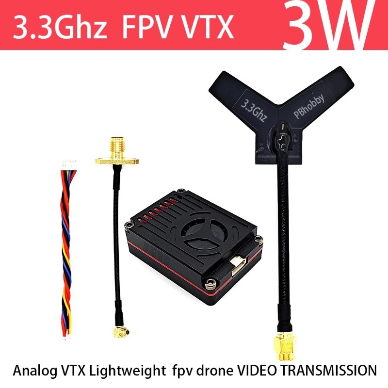 3.3GHz FPV VTX/VRX  3W Analog  - Drone Transmitter recensione e prezzo
