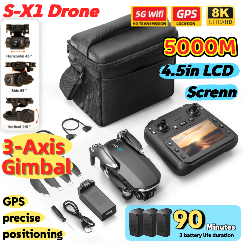 S-X1 MAX GPS Drone with 3-Axis - Drone Gps Mount recensione e prezzo