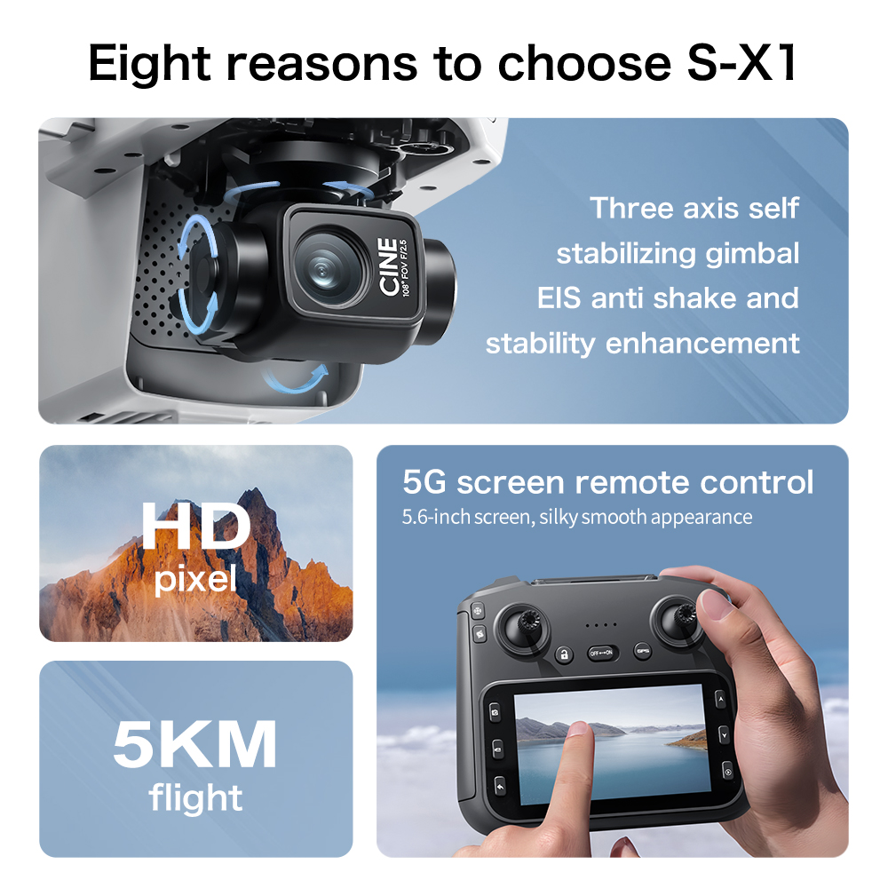 S-X1 MAX GPS Drone with 3-Axis - Drone Gps Mount recensione e prezzo