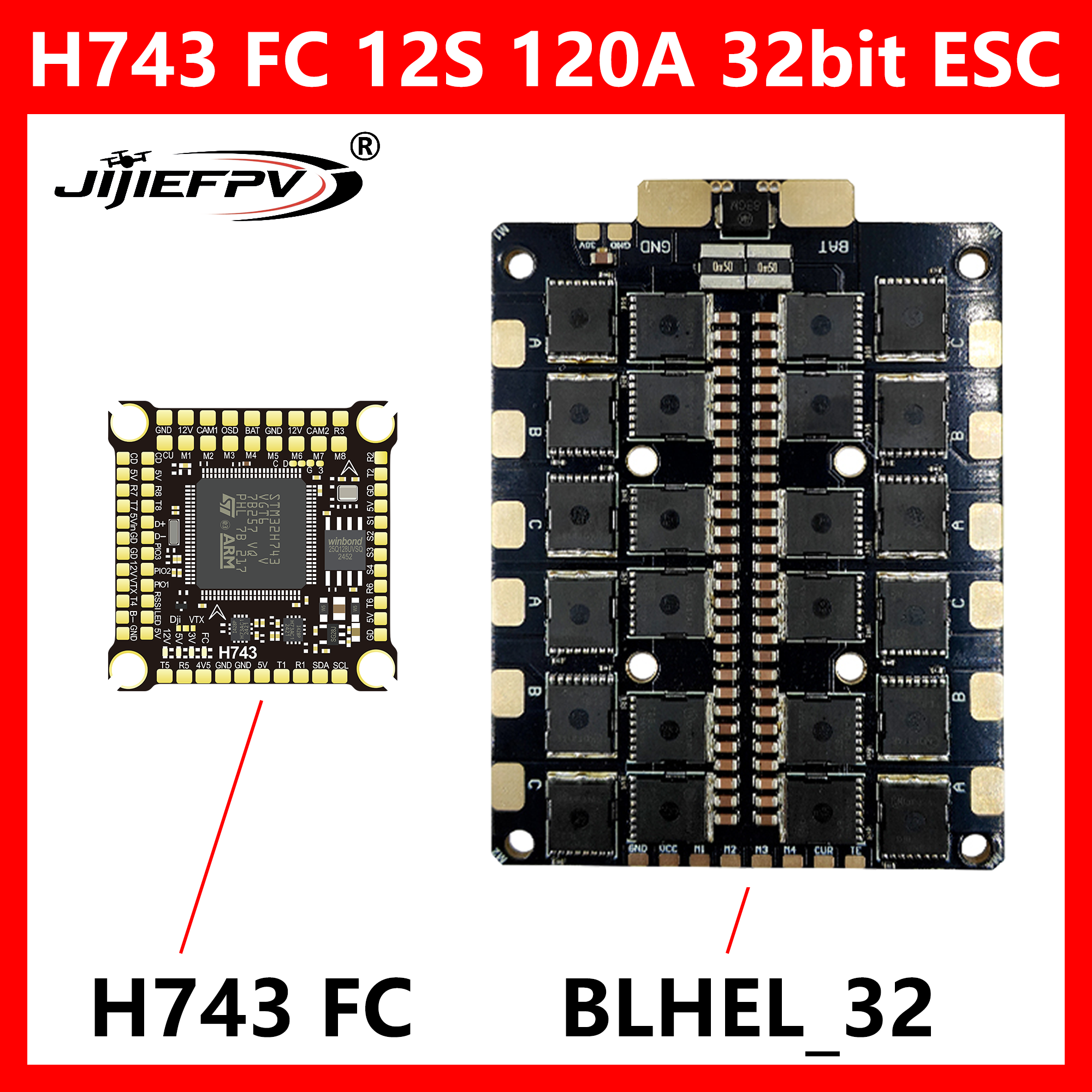 JIJIEFPV BLHEL_32 12S 120A 32b - Drone Power Distribution Board recensione e prezzo