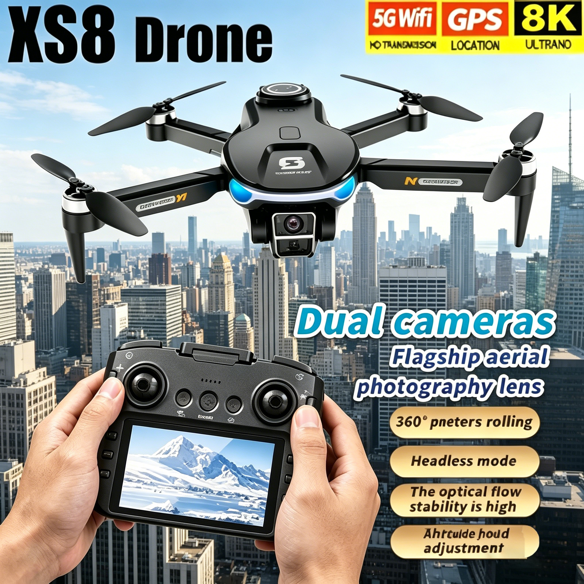 HD 8K Professional GPS Drone w - Drone Gps Module recensione e prezzo