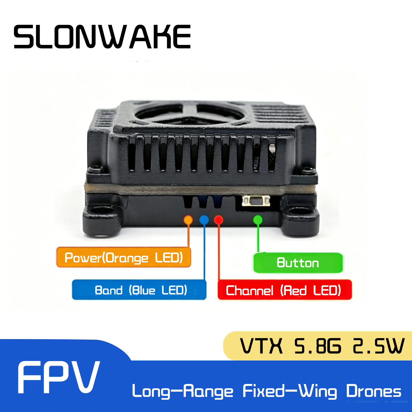 SLONWAKE 5.8G 48CH FPV Transmi - Drone Frame recensione e prezzo
