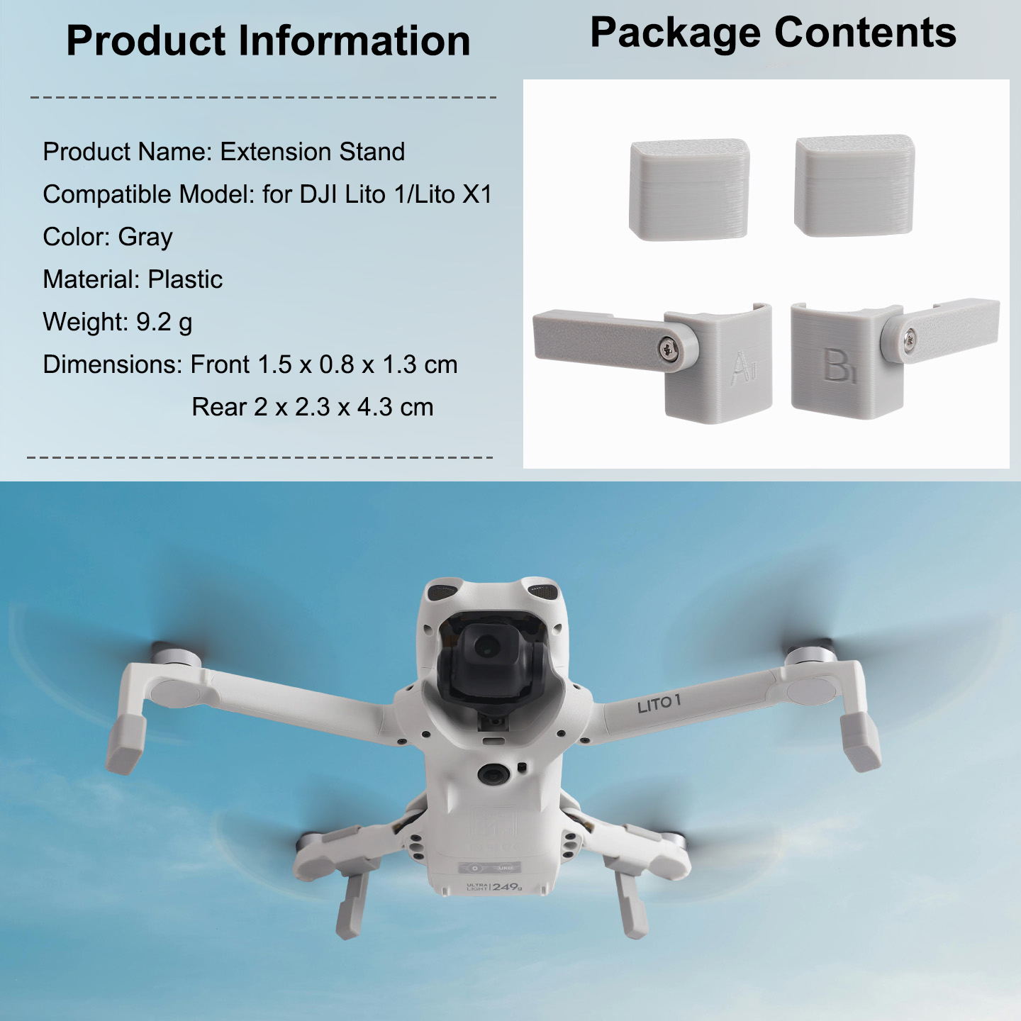 Landing Gear Extender for DJI  - Drone Landing Gear recensione e prezzo