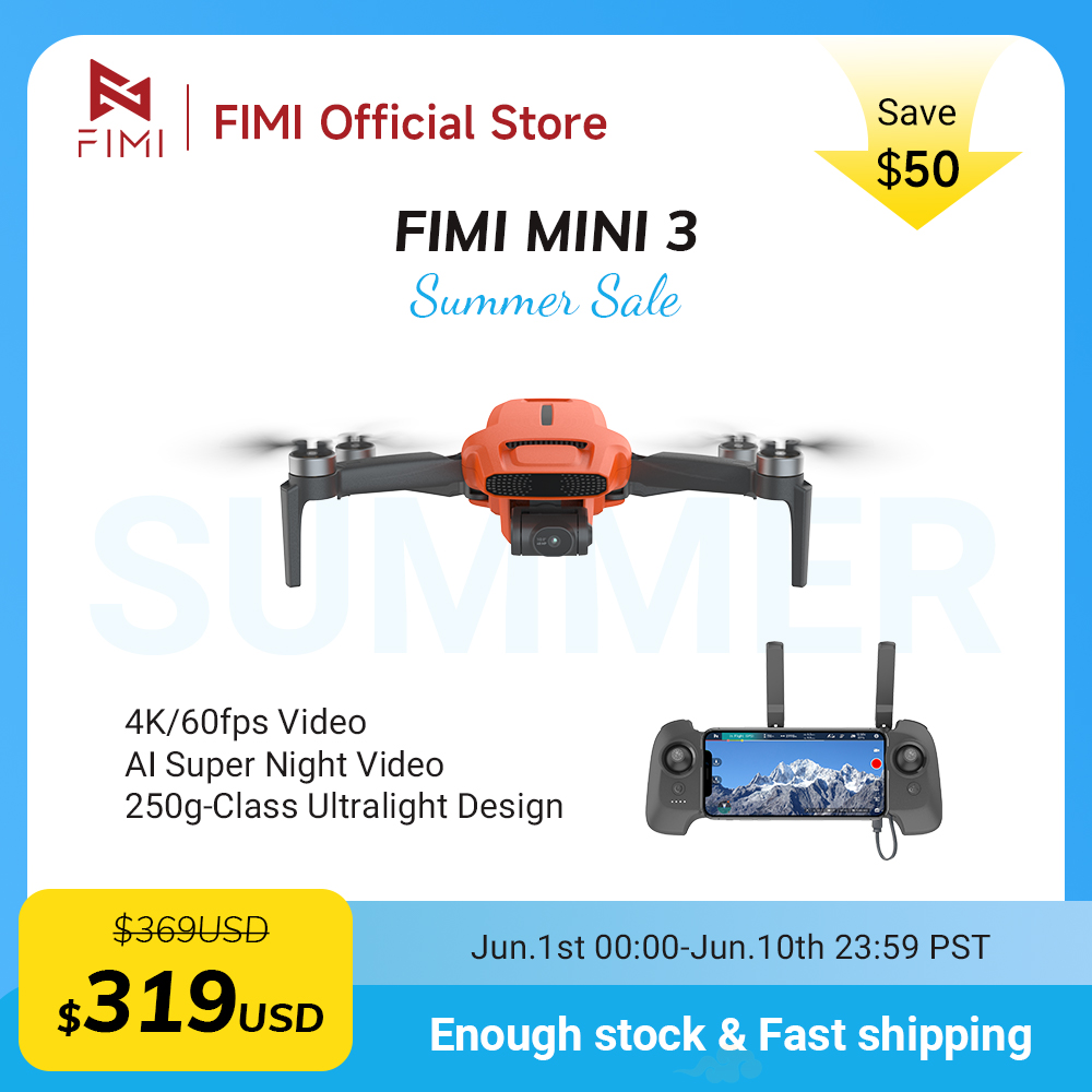 FIMI MINI 3 Camere drone 4K 60 - Drone Gimbal recensione e prezzo