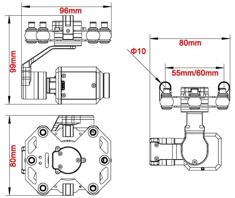 Tarot TL3T20 3-axis Gimbal 640 - Drone Gimbal recensione e prezzo